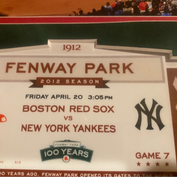 Framed 100 year Red Sox print - Picture 6 of 13